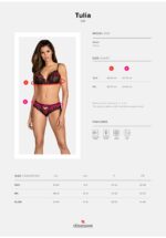 Tulia komplet erotyczny majtki stanik koronka M/L - obrazek 7