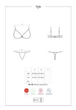 Tulia komplet erotyczny majtki stanik koronka M/L - obrazek 8