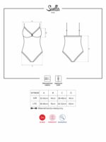 Dopasowane body erotyczna siateczka obsessive s/m - obrazek 3