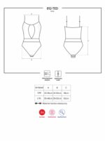 Body erotyczne sex siateczka obsessive l/xl - obrazek 3