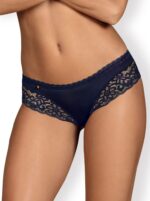 Figi erotyczne granatowe koronka obsessive s/m - obrazek 2