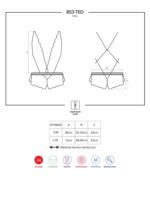 Koronkowe sex body prześwitujące obsessive l/xl - obrazek 7