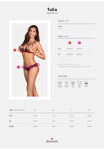 Tulia komplet 2-częściowy otwarty czarny  M/L - obrazek 7