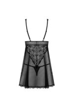 Koszulka nocna babydoll seksowna z stringami XS/S - obrazek 6