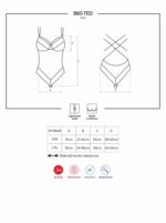 Koronkowe zmysłowe body erotyczne 860-ted-2 s/m - obrazek 5