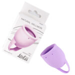 Kubeczek menstruacyjny w pięknym liliowym kolorze. Wodoodporny kubeczek o pojemności 20 ml. - obrazek 3