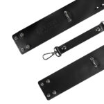 Skórzane kajdanki ze skóry naturalnej. Regulowane kajdanki na ręce. Zabawa BDSM. - obrazek 2