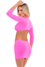 STOP & STARE 2PC SKIRT SET PINK, S/M - obrazek 3