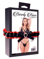 BARELY BARE X STRAP BRALETTE SET BLACK - obrazek 9