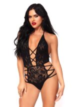Bielizna-Strappy halter lace teddy