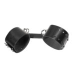 Skórzane kajdanki ze skóry naturalnej. Regulowane kajdanki na ręce. Zabawa BDSM. - obrazek 10