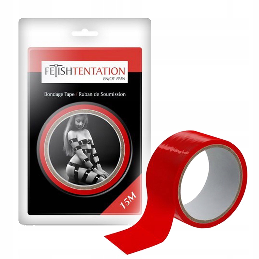 Bondage-Tape-Red-1-.jpg Taśma do krępowania i zabaw BDSM. - obrazek 1