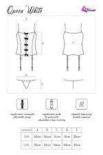 Gorset i stringi koronkowa sexy Corsetti Queen S/M - obrazek 7