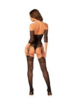 Seksowne i prześwitujące bodystocking G33. Body z otwartym krokiem. - obrazek 5