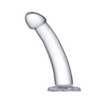 CURVED dildo na przyssawce 18 cm - obrazek 2