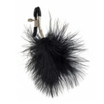 Zmysłowe zaciski z ozdobnymi piórkami. Doskonały dodatek do pikantnych zabaw w sypialni. - obrazek 3