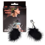 Zmysłowe zaciski z ozdobnymi piórkami. Doskonały dodatek do pikantnych zabaw w sypialni. - obrazek 2