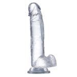 WITH BALLS dildo z jądrami na przyssawce 15,5 cm - obrazek 4