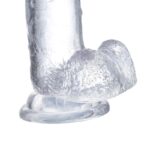 WITH BALLS dildo z jądrami na przyssawce 15,5 cm - obrazek 3